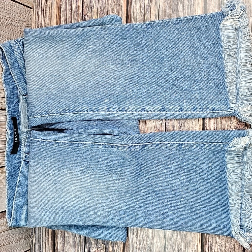 NEW J BRAND SELENA MID-RISE FRAYED BOOT-CUT CROPPED JEANS - Picture 4 of 14